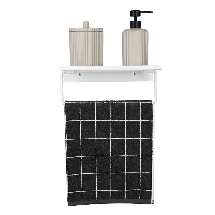Étagère porte-serviette en métal 28cm