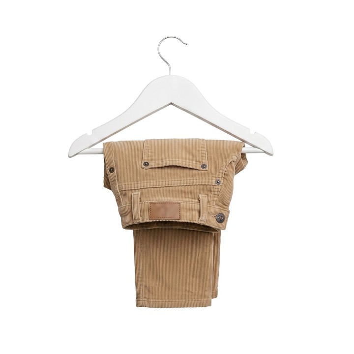 Lot de 4 cintres en bois blanc