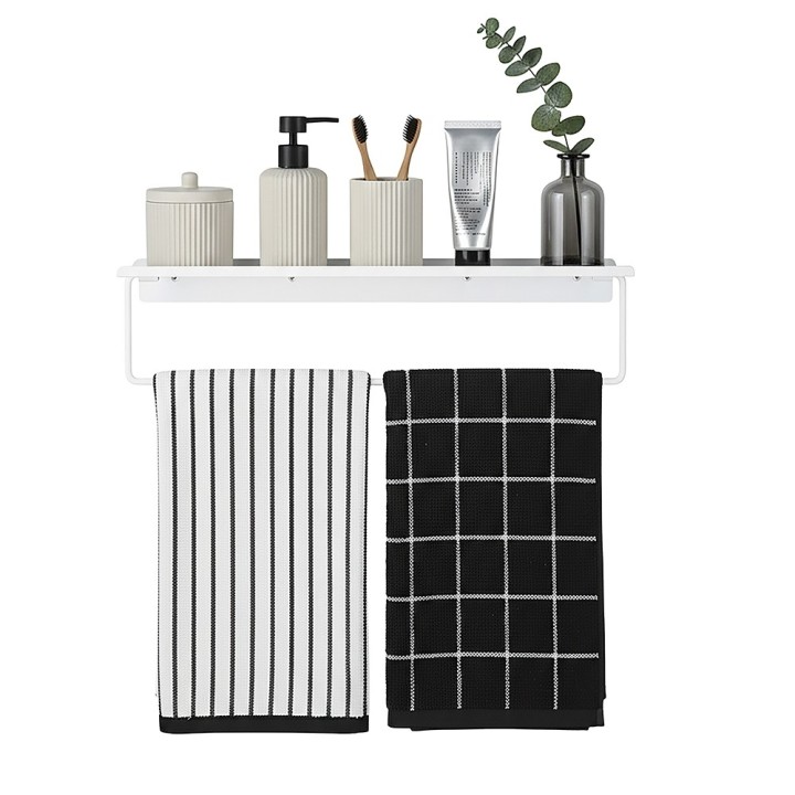 Étagère porte-serviette en métal - 62cm