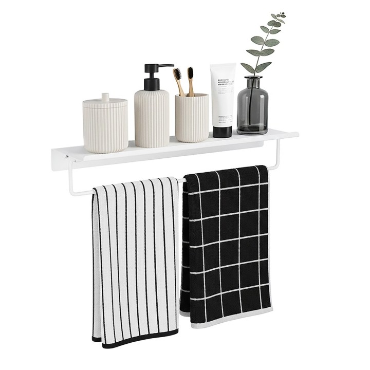 Étagère porte-serviette en métal - 62cm