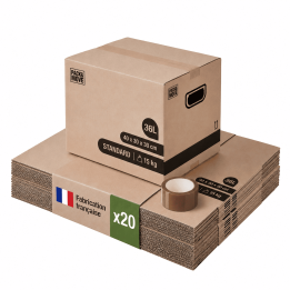 Cartons de déménagement livres 36 L | On Range Tout