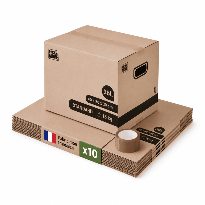 Cartons de déménagement livres 36 L | On Range Tout