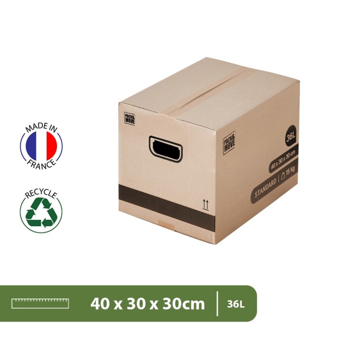 Cartons de déménagement livres 36 L | On Range Tout