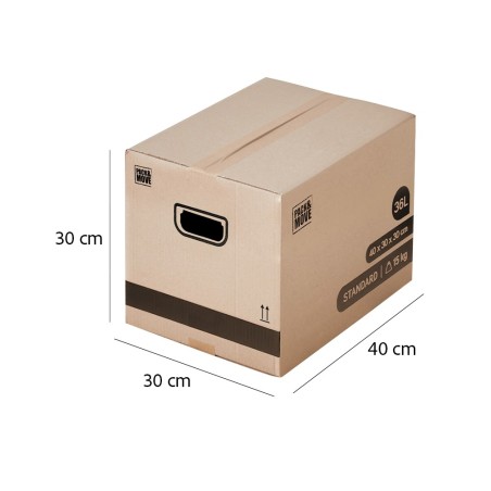 Detail of Cartons de déménagement livres 36 L, jusqu'à 15 kg + adhésif offert