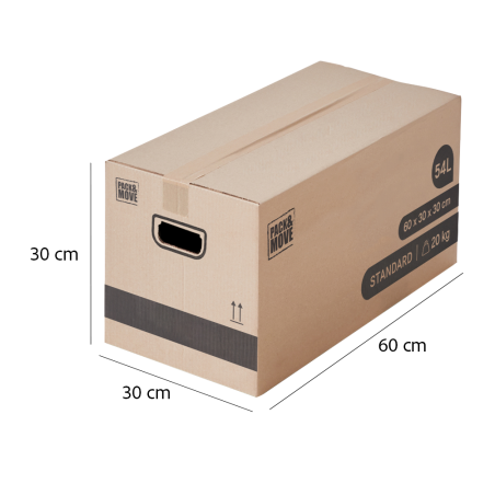 Detail of Cartons de déménagement standard 54 L, jusqu'à 20 kg + adhésif offert