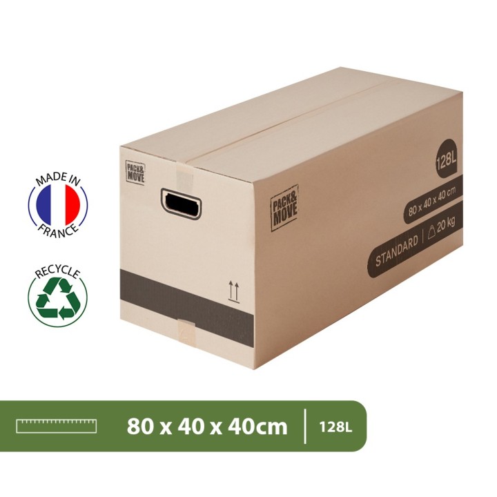 Grands cartons déménagement XL 128 L | On Range Tout