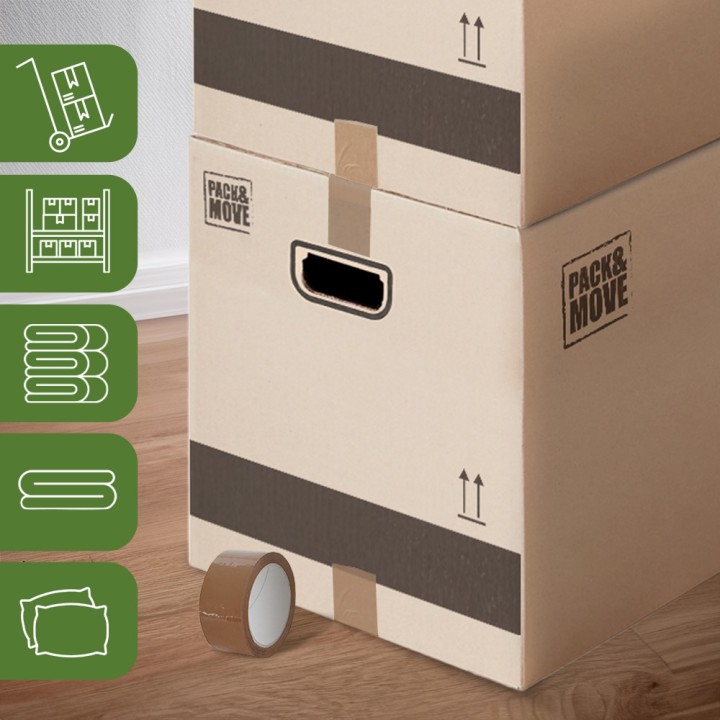 Grands cartons déménagement XL 128 L | On Range Tout