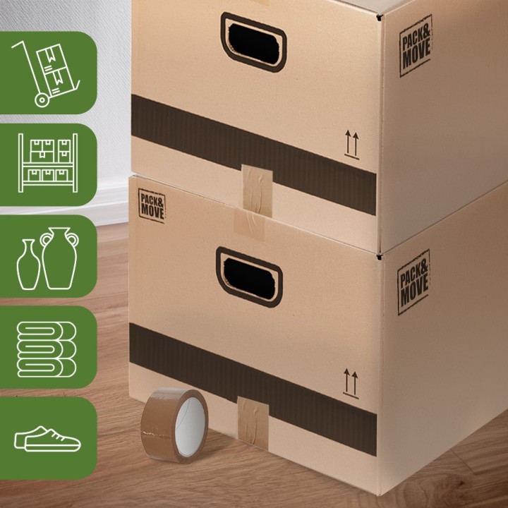 Cartons de déménagement 72 L grand format | On Range Tout