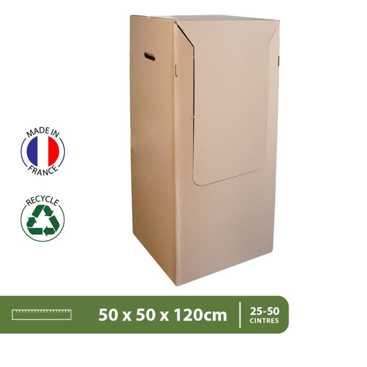 Carton penderie déménagement, 23 cintres | On Range Tout