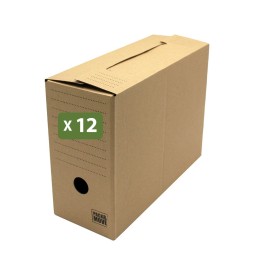 Boîtes d'archives A4 en carton, lot de 12 | On Range Tout