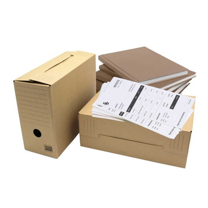 Boîtes d'archives A4 en carton, lot de 12 | On Range Tout