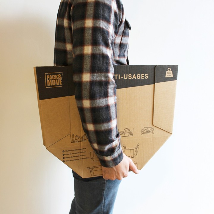 Caisses carton ouvertes 40 L, lot de 10 | On Range Tout