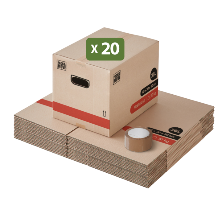 Cartons de déménagement premium 30 kg | On Range Tout