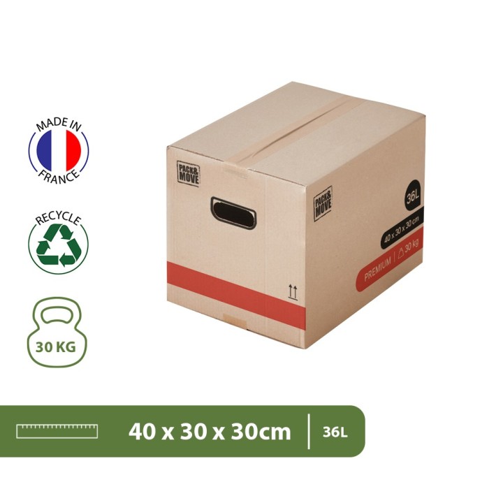 Cartons de déménagement premium 30 kg | On Range Tout