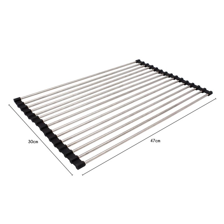 Tapis égouttoir en métal - Pour l'évier - 47 cm