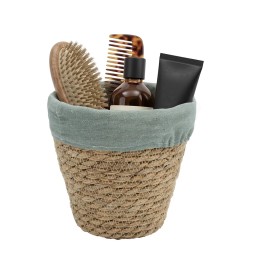 Panier rond pour salle de bain - Rangement accessoires