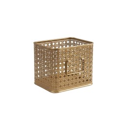 Panier en métal doré