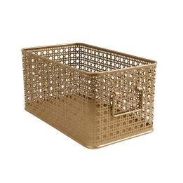 Panier en métal doré