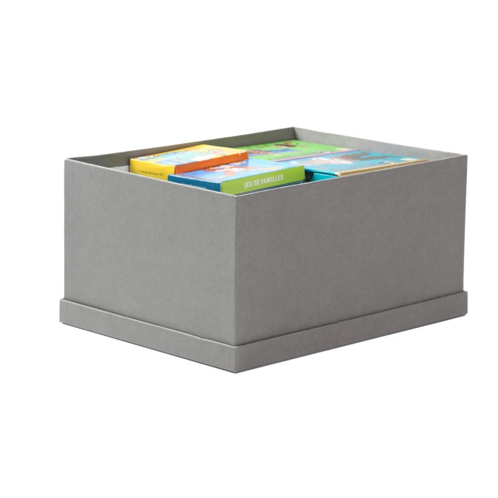 Boîte à DVD en carton gris - Rangement son et image