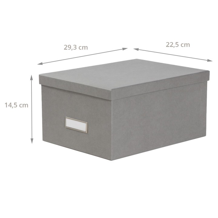 Boîte à DVD en carton gris - Rangement son et image