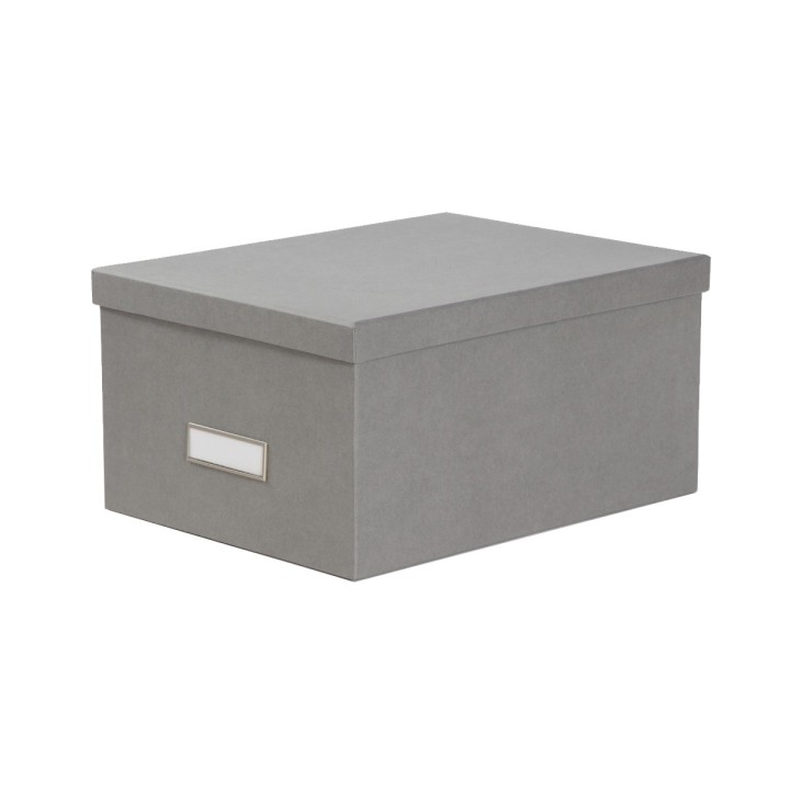 Boîte à DVD en carton gris - Rangement son et image