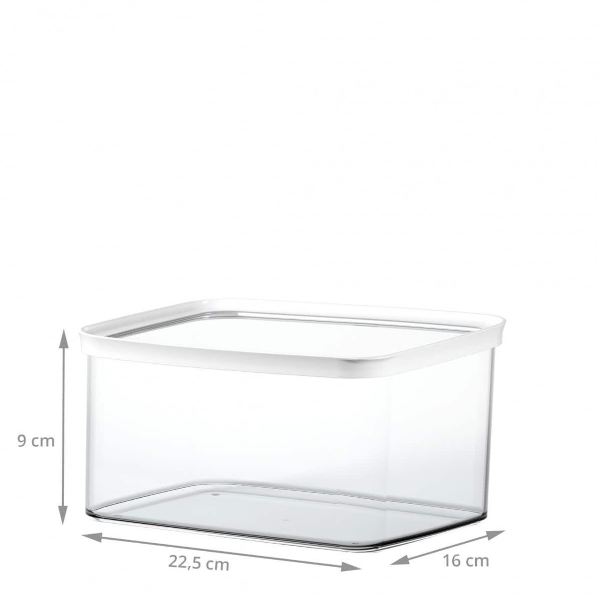 Boîte alimentaire empilable en plastique 2 litres - Cuisine