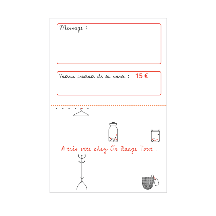 Carte cadeau 15€ - utile et originale