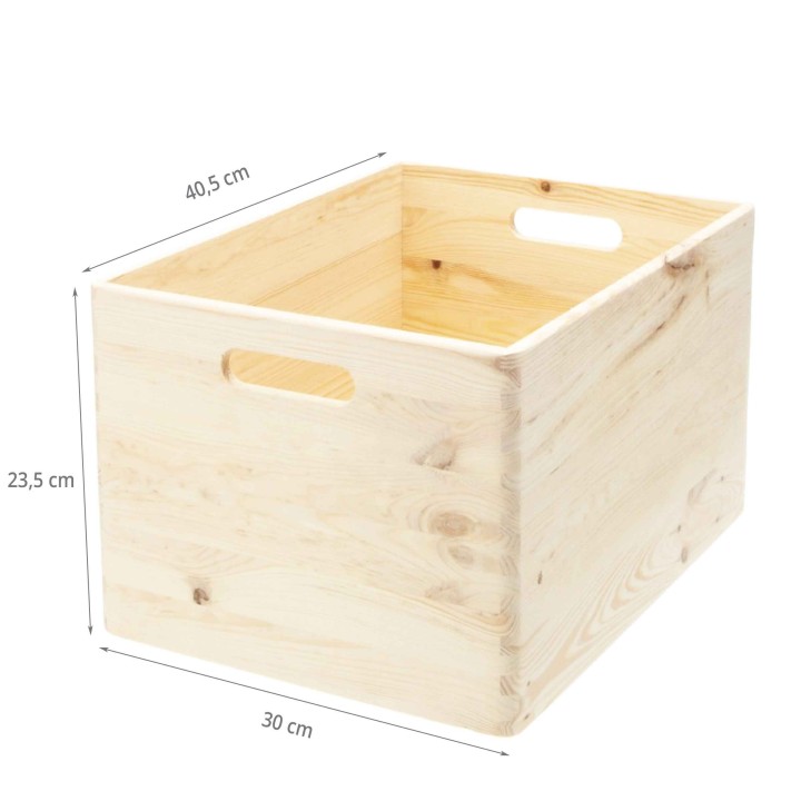 Cagette en bois massif - 30x40