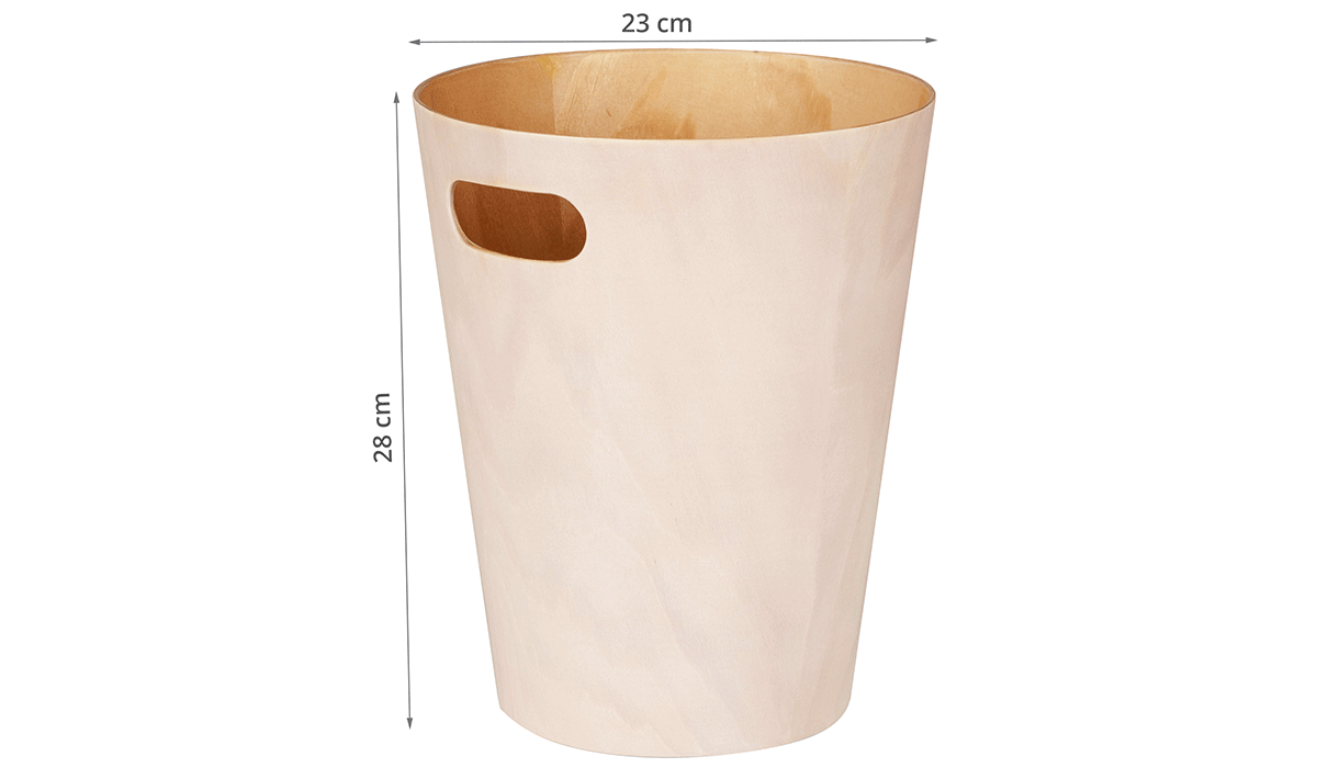 Poubelle De Bureau En Bois Naturel
