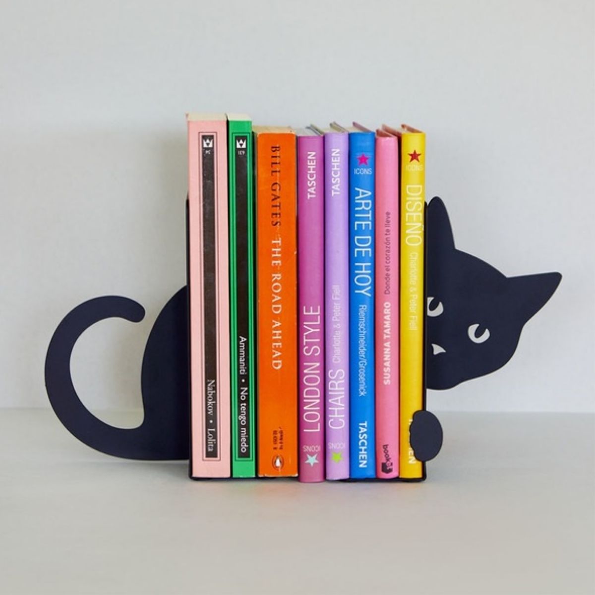 Serre-livres chat