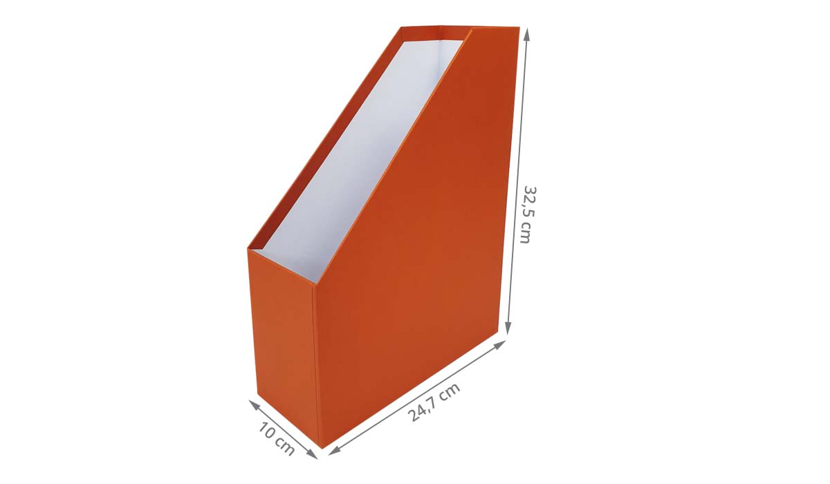 Rangedocuments en carton orange terracotta Classement et archivage