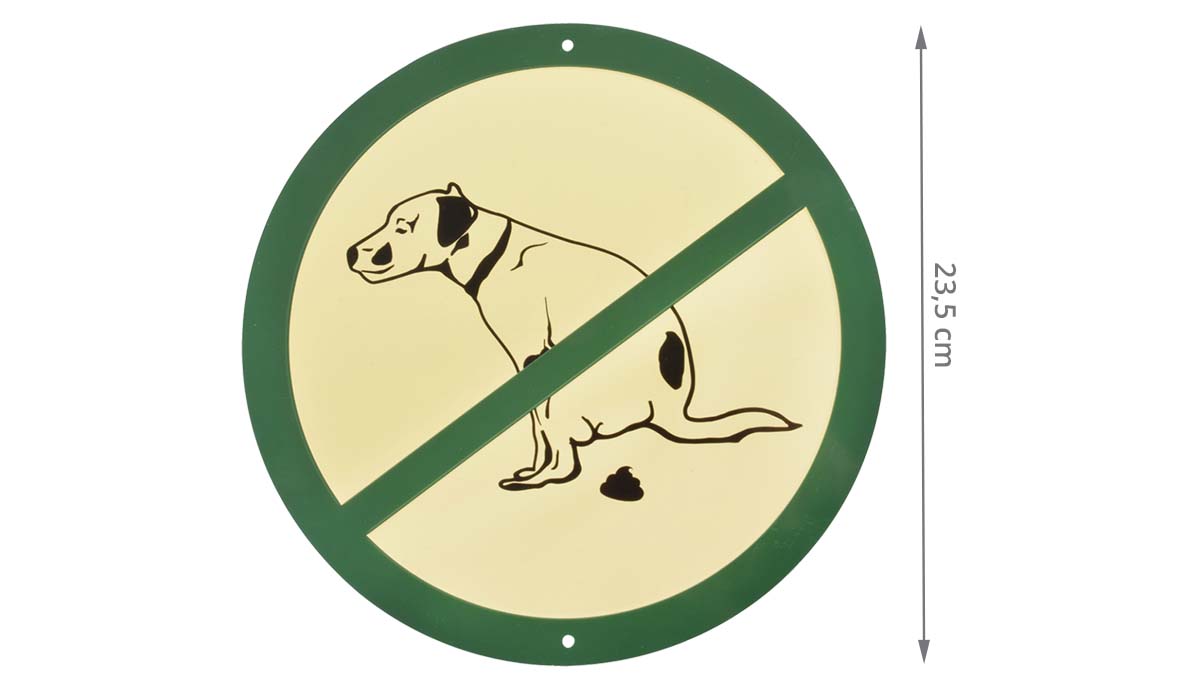 Pancarte Anti Crotte De Chien Retro Aluminium Pancarte Anti Crotte De Chien Retro Aluminium