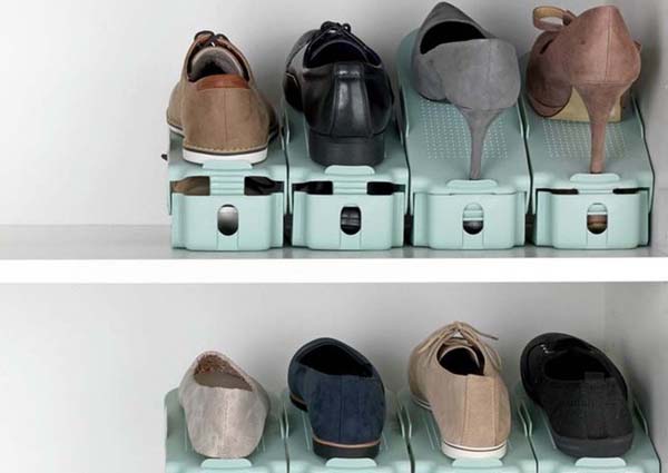 8 range-chaussures à hauteur réglable