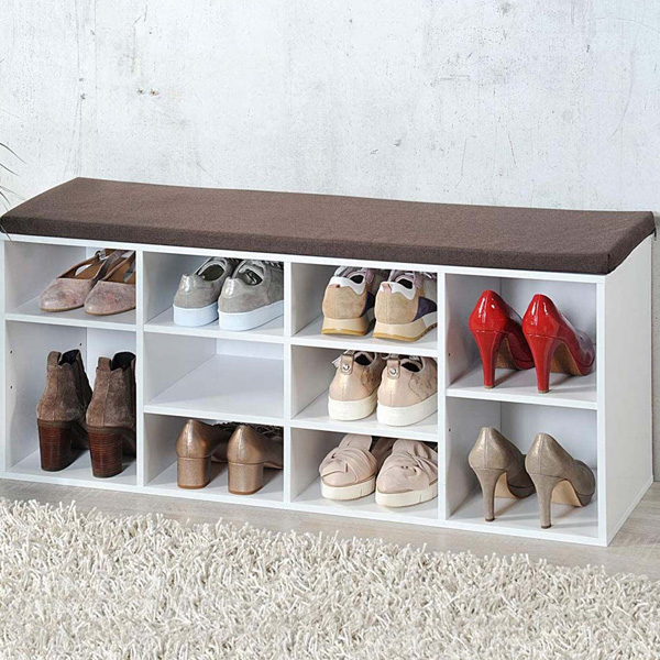 Banc à chaussures pour l'entrée