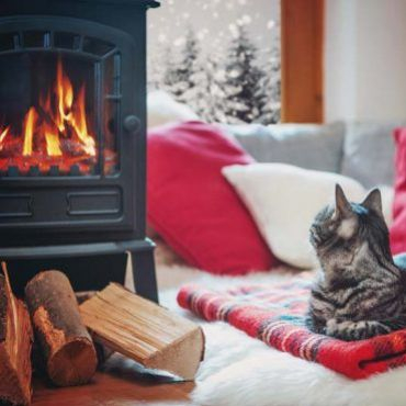 Un bon feu de cheminée